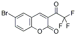 6-BROMO-3-(TRIFLUOROACETYL)COUMARIN 结构式