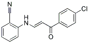 2-([3-(4-CHLOROPHENYL)-3-OXO-1-PROPENYL]AMINO)BENZONITRILE 结构式
