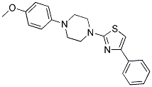 1-(4-METHOXYPHENYL)-4-(4-PHENYL-1,3-THIAZOL-2-YL)PIPERAZINE 结构式