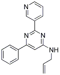 N-ALLYL-6-PHENYL-2-PYRIDIN-3-YLPYRIMIDIN-4-AMINE 结构式