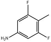 3,5-二氟-4-甲基苯胺 结构式