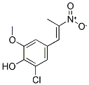 1-(3-CHLORO-4-HYDROXY-5-METHOXYPHENYL)-2-NITROPROPENE 结构式