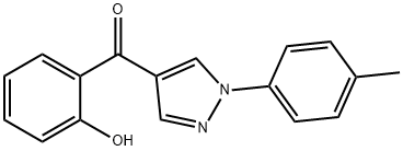 (2-HYDROXYPHENYL)[1-(4-METHYLPHENYL)-1H-PYRAZOL-4-YL]METHANONE 结构式