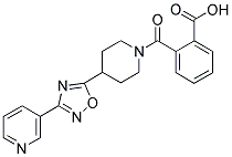 2-[(4-(3-(PYRIDIN-3-YL)-1,2,4-OXADIAZOL-5-YL)PIPERIDIN-1-YL)CARBONYL]BENZOIC ACID 结构式