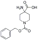 4-AMINO-PIPERIDINE-1,4-DICARBOXYLIC ACID MONOBENZYL ESTER 结构式