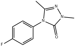 4-(4-FLUOROPHENYL)-2,5-DIMETHYL-2,4-DIHYDRO-3H-1,2,4-TRIAZOL-3-ONE 结构式