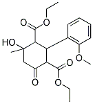 DIETHYL 4-HYDROXY-2-(2-METHOXYPHENYL)-4-METHYL-6-OXO-1,3-CYCLOHEXANEDICARBOXYLATE 结构式