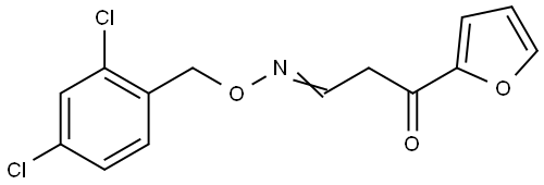 3-(2-Furyl)-3-oxopropanal O-(2,4-dichlorobenzyl)oxime 结构式