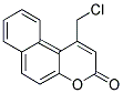 1-(CHLOROMETHYL)-3H-BENZO[F]CHROMEN-3-ONE 结构式