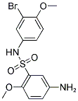 5-AMINO-N-(3-BROMO-4-METHOXY-PHENYL)-2-METHOXY-BENZENESULFONAMIDE 结构式