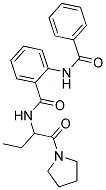 2-BENZAMIDO-N-(1-OXO-1-(PYRROLIDIN-1-YL)BUTAN-2-YL)BENZAMIDE 结构式