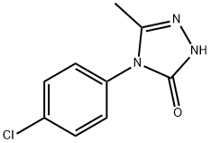 4-(4-CHLOROPHENYL)-5-METHYL-2,4-DIHYDRO-3H-1,2,4-TRIAZOL-3-ONE 结构式