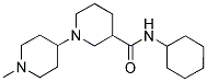 N-Cyclohexyl-1-(1-methylpiperidin-4-yl)piperidine-3-carboxamide 结构式