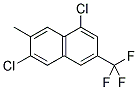 1,6-Dichloro-7-methyl-3-(trifluoromethyl)naphthalene 结构式