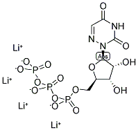 6-AZAURIDINE-5'-TRIPHOSPHATE LITHIUM SALT 结构式