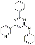 N,2-DIPHENYL-6-PYRIDIN-3-YLPYRIMIDIN-4-AMINE 结构式