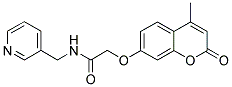 2-[(4-METHYL-2-OXO-2H-CHROMEN-7-YL)OXY]-N-(PYRIDIN-3-YLMETHYL)ACETAMIDE 结构式