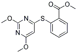 2-[(2,6-DIMETHOXYPYRIMIDIN-4-YL)THIO]BENZOIC ACID, METHYL ESTER 结构式