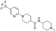 N-(1-METHYLPIPERIDIN-4-YL)-1-(5-(TRIFLUOROMETHYL)PYRIDIN-2-YL)PIPERIDINE-4-CARBOXAMIDE 结构式