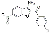 3-AMINO-2-(4-CHLOROBENZOYL)-6-NITROBENZOFURAN 结构式