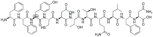 FFYCDTTQLFN 结构式
