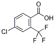 4-CHLORO-2-(TRIFLUOROMETHYL)BENZOIC ACID 结构式