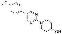 1-[5-(4-METHOXYPHENYL)PYRIMIDIN-2-YL]PIPERIDIN-4-OL 结构式