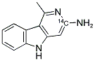 3-Amino-1-methyl-5H-pyrido[4,3-b]indole-3-(14)c 结构式