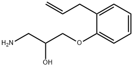 1-(2-烯丙基-苯氧基)-3-氨基-丙-2-醇 结构式