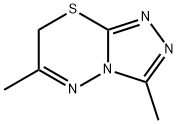 3,6-二甲基-7H-[1,2,4]三唑并[3,4-B][1,3,4]噻二嗪 结构式