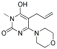 5-ALLYL-6-HYDROXY-1-METHYL-4-MORPHOLIN-4-YLPYRIMIDIN-2(1H)-ONE 结构式