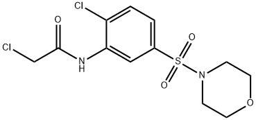 2-氯-N-(2-氯-5-(吗啉磺酰基)苯基)乙酰胺 结构式