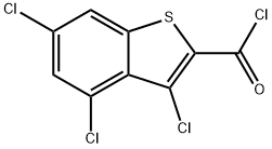 3,4,6-TRICHLORO-BENZO[B]THIOPHENE-2-CARBONYL CHLORIDE 结构式