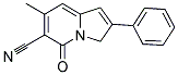 7-METHYL-5-OXO-2-PHENYL-3,5-DIHYDRO-INDOLIZINE-6-CARBONITRILE 结构式