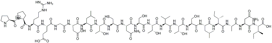 H-PRO-PRO-ARG-GLU-GLY-ASP-LEU-THR-CYS-ASN-SER-THR-VAL-THR-SER-LEU-ILE-ALA-ASN-ILE-OH 结构式