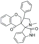 CHROMAN-4'-ONE-3'-SPIRO-3-N-METHYL-4-PHENYL-PYRROLIDINE-2-SPIRO-3''-OXINDOLE 结构式