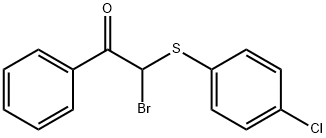 2-BROMO-2-[(4-CHLOROPHENYL)SULFANYL]-1-PHENYL-1-ETHANONE 结构式