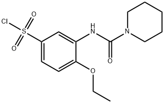 4-ETHOXY-3-[(PIPERIDINE-1-CARBONYL)-AMINO]-BENZENE SULFONYL CHLORIDE 结构式