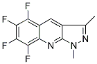 5,6,7,8-TETRAFLUORO-1,3-DIMETHYL-1H-PYRAZOLO[3,4-B]QUINOLINE 结构式