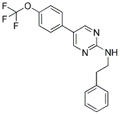 N-(2-PHENYLETHYL)-5-[4-(TRIFLUOROMETHOXY)PHENYL]PYRIMIDIN-2-AMINE 结构式