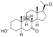 5-alpha-Pregnan-3-alpha-ol-7,20-dione 结构式