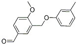 4-METHOXY-3-[(3-METHYLPHENOXY)METHYL]BENZALDEHYDE 结构式