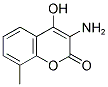 3-Amino-4-hydroxy-8-methyl-2H-chromen-2-one 结构式