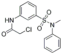 2-氯-N-{3-[甲基(苯基)氨磺酰基]苯基}乙酰胺 结构式