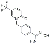 1-[4-(1-AMINO-2-AZA-3-OXAPROP-1-EN-1-YL)BENZYL]-5-(TRIFLUOROMETHYL)-2-PYRIDONE 结构式