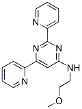 N-(2-METHOXYETHYL)-2,6-DIPYRIDIN-2-YLPYRIMIDIN-4-AMINE 结构式