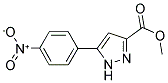 METHYL 5-(4-NITROPHENYL)-1H-PYRAZOLE-3-CARBOXYLATE 结构式