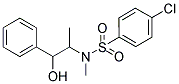4-CHLORO-N-(2-HYDROXY-1-METHYL-2-PHENYL-ETHYL)-N-METHYL-BENZENESULFONAMIDE 结构式