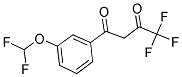 1-(3-Difluoromethoxy-phenyl)-4,4,4-trifluoro-butane-1,3-dione 结构式