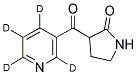 3-(NICOTINOYL-2,4,5,6-D4)-2-PYRROLIDINONE 结构式